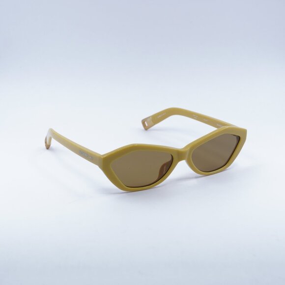 Jacquemus BAMBINO JAC/42 C7 Sunglasses Shiny Banana Cat Eye Frame, Brown Lenses main image 11